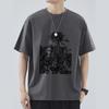 Unisex Tshirts Summer Streetwear High Street Gothic Skull Tshirt Loose Oversized Shortsleeved T Shirt Dark Anime Unisex Y2k Top