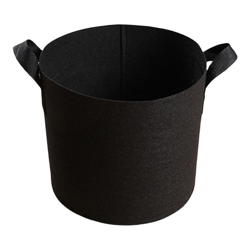 Nonwoven Fabric Grow Bags Garden Plant Pots with Handle Nonwoven Texture Suitable for Growth of Vegetables and Flowers