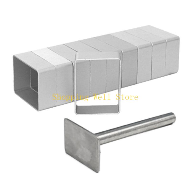 

KX4B Biscuit Cutter Pressing Molds Set Metal Moon Cake Donut and Scone Molds