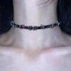 New Punk Trendy Gothic Geometry Leather Collar Chain Choker Necklace For Women Men Fashion Vintage Jewelry Y2K EMO Accessories