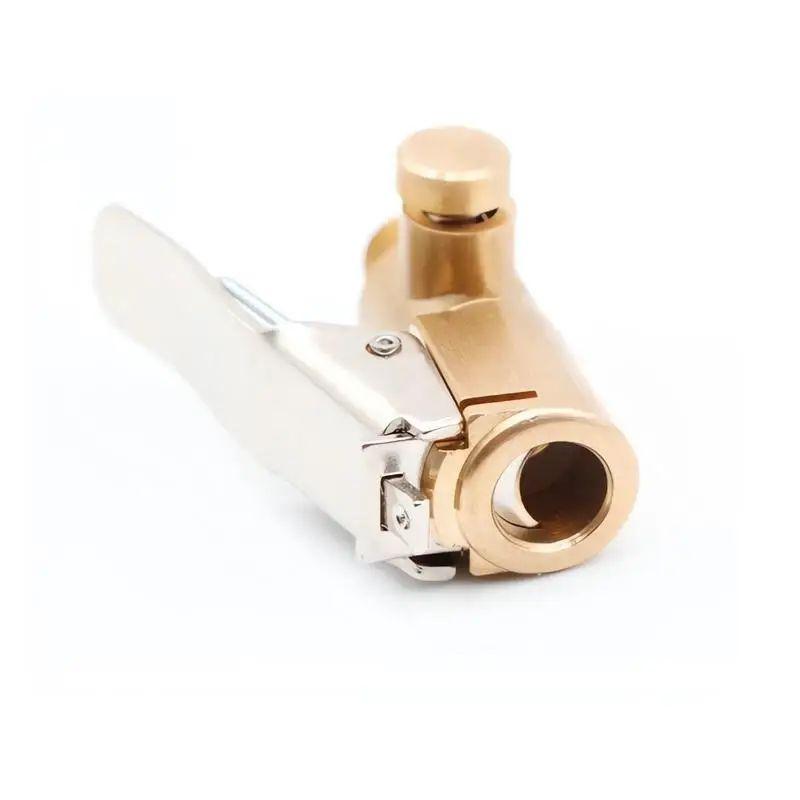 Car Auto Brass 6mm/8mm Tyre Wheel Tire Air Chuck Inflator Pump Valve Clip Clamp Connector Adapter Accessories For Compressor Tire Chucks 1