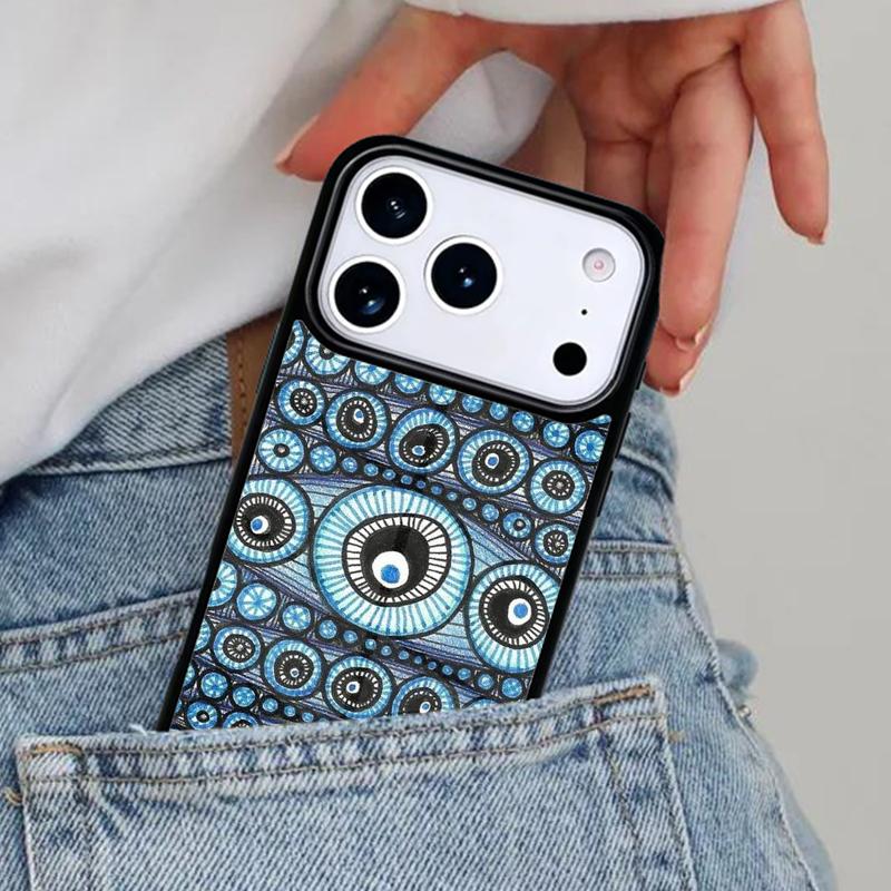 Evil Eye Phone Case for iPhone 16e 15 14 13 12 17 Pro Max Plus Air 17pro Cover Coque