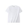 Anta Einfarbiges Outdoor Lässiges Sport Crew Neck Pullover Kurzarm Drop Shoulder T-Shirt Unisex T-Shirts Schneeweiß 972428109-1