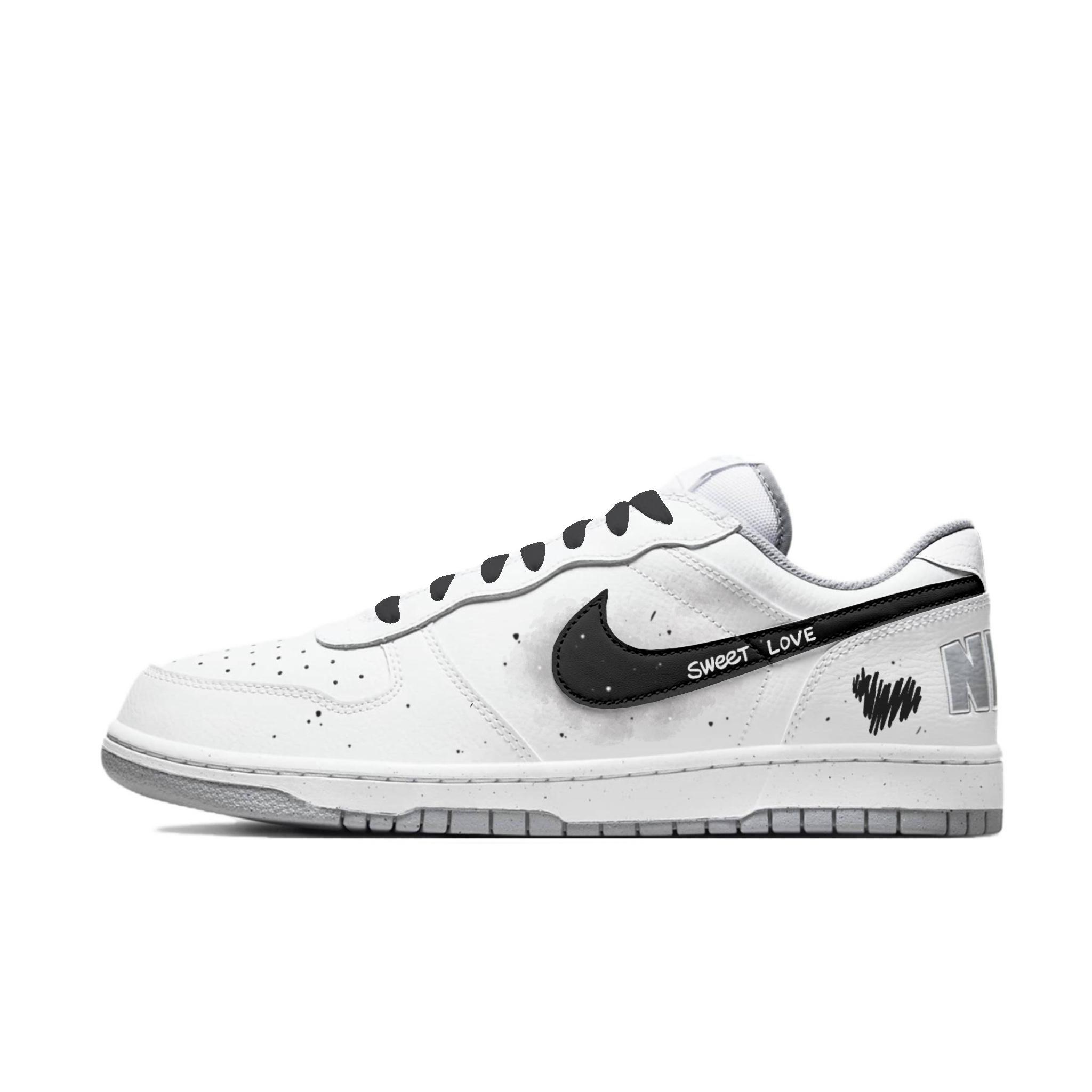 

Nike Big Black White Meander Abrasion Resistant Breathable Abrasion Resistant Breathable Low top Skateboard Shoes Men s 355152-106(Team392-) 40.5