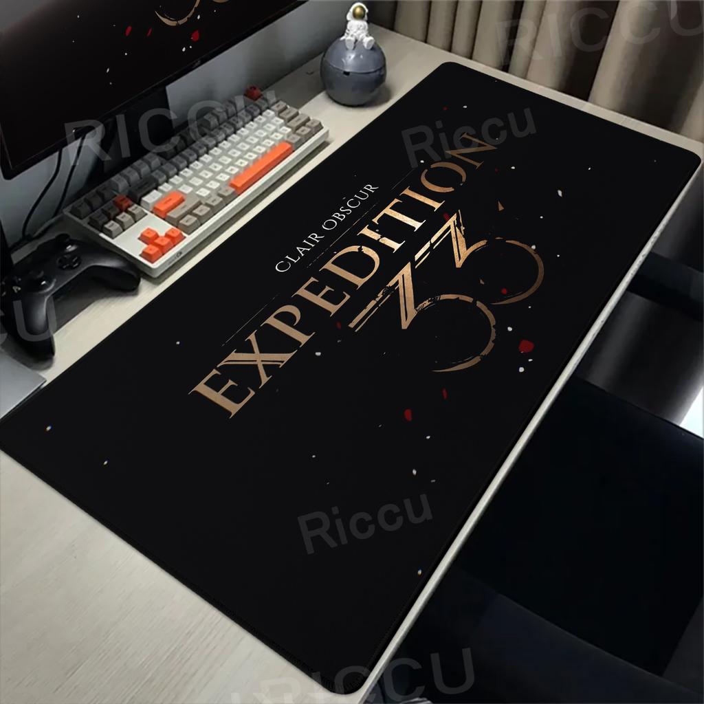 Clair Obscur Expedition 33 Podkładka pod mysz XXL Podkładka pod klawiaturę i mysz ścieg Podkładka pod mysz Podkładki na biurko Akcesoria do PC do gier Mata do e-sportu 90x40cm