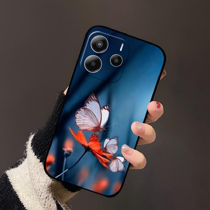 Case For Redmi Note 14 4G 5G Phone Cover Shockproof Silicone Soft TPU Bumper Fundas For Xiaomi Redmi Note 14 Color Painted Coque