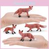 Naturethemed Fox Pvc Model Static Figurine For Childrens Educational Toys And Home Decor