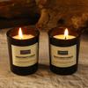 5*6 Bright Black Glass Aromatherapy Candle Home Creative Fragrance Gift Without Candle Decoration