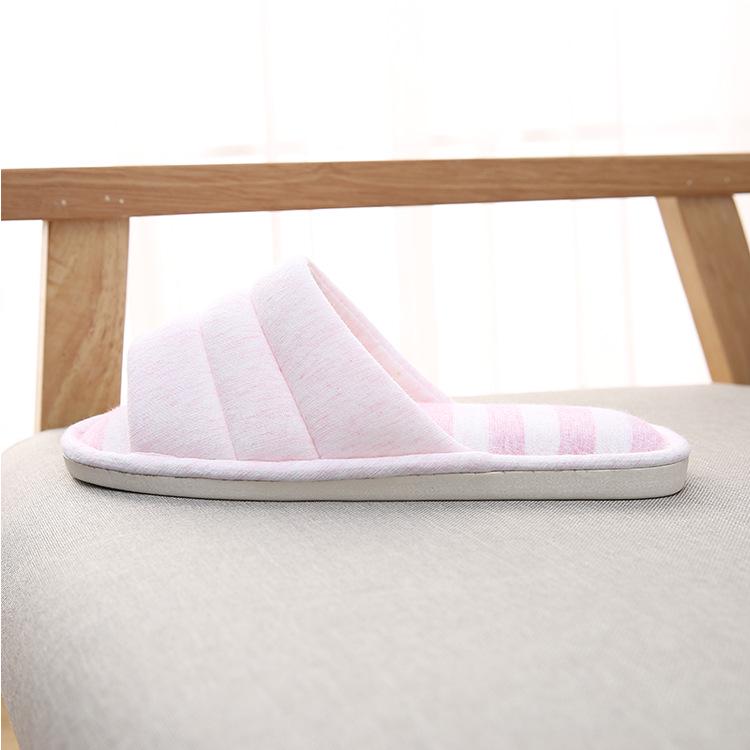 Japanska Linne Anti-Slip Par Tofflor för Vår/Sommar - Mjuk Sula Bomull Hemma Tofflor