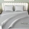 Yongyouwan Simple Solid Color Antibacterial Ice Silk Mat Bed Sheet