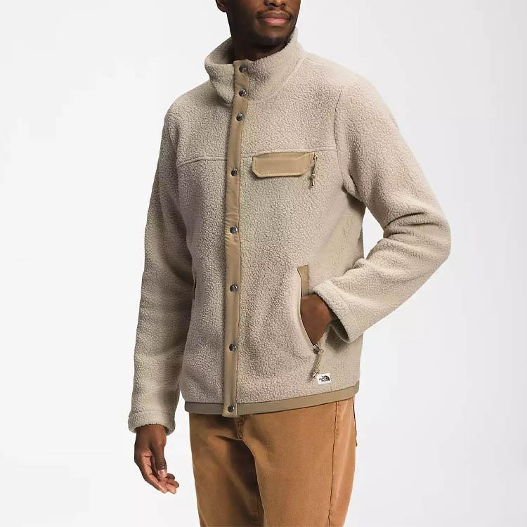 THE NORTH FACE Jackets Men's Beige Stand Collar Thickened Other NF0A5A7A-14G
