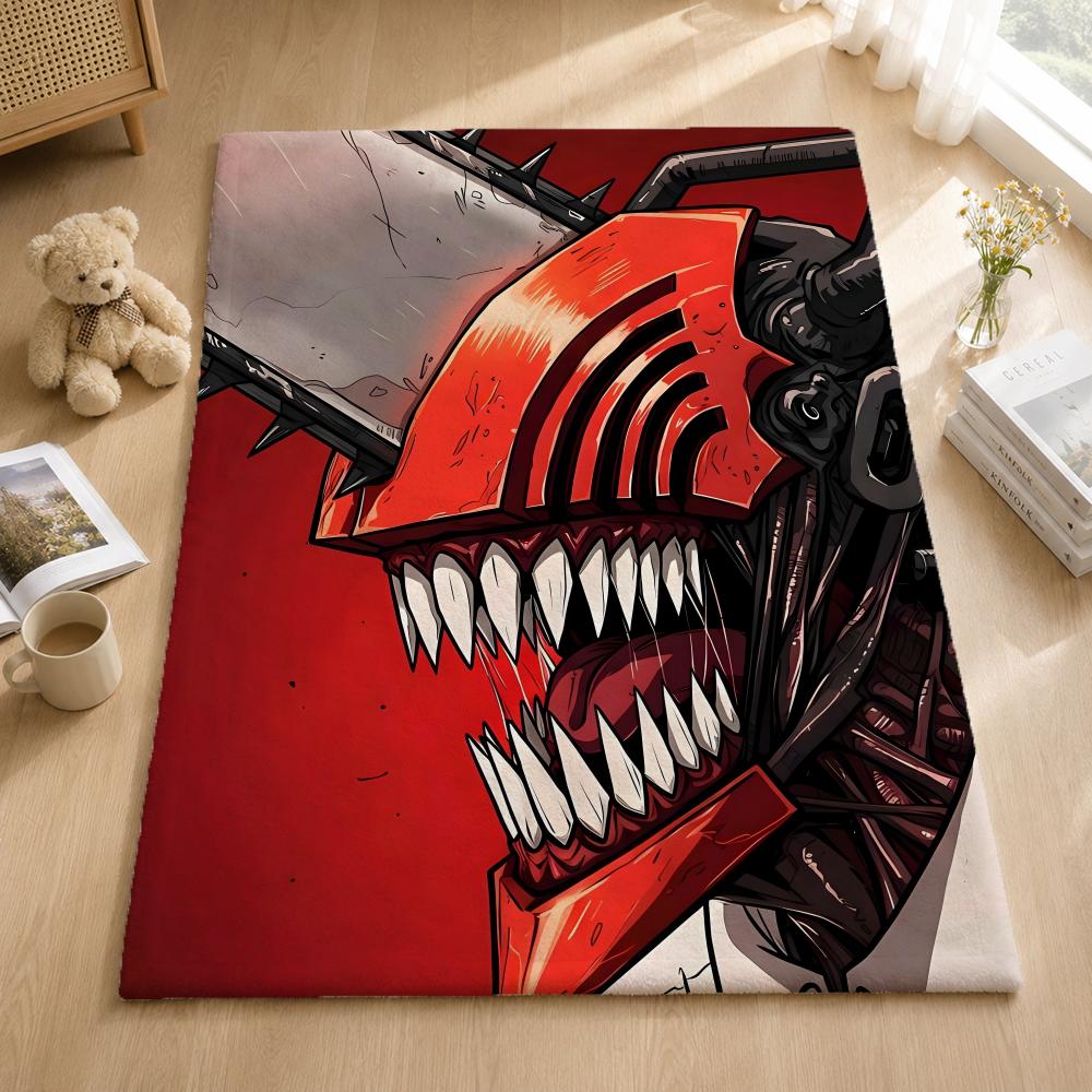 Anime C-Chainsawman Throw Blankets Soft Warm Flannel Blanket Bedding For Bed Living Room Home Sofa