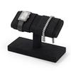 Papten Watch Watch Gift J00602 Stand, 2-Piece Stand, Microfiber, Display, Storage, Photography, Luxury, Stylish, Idea, (Black)