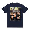 Keanu Reeves Vintage 90er Jahre Print T-Shirts Unisex Damen Mode Hip Hop T-Shirt Hohe Qualität Übergroßes Kurzarm T-Shirt Streetwear