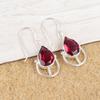 Pink Rubellite Gemstone Jewelry, 925 Sterling Silver Earring, Handmade Charming Earring, Bohemian Rubellite Earring For Grandma Gift