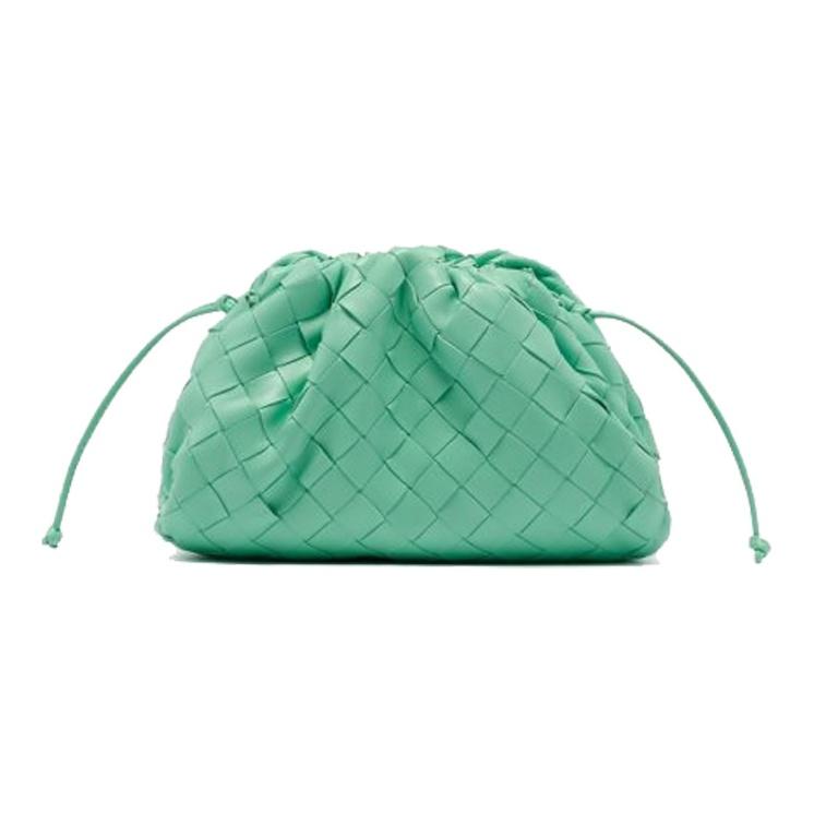 

Bottega Veneta The Mini Pouch Fountain/Silver Women Pouches Green 585852-VCPP1-3801 Basic Set (Bag+Dust Bag)