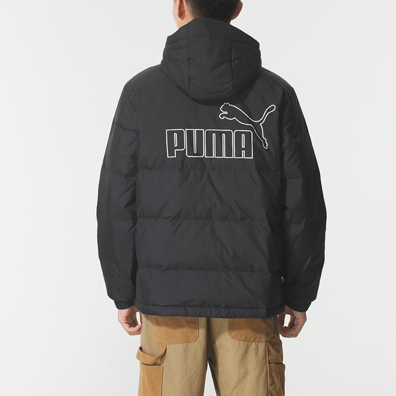 Puma Logo Windproof Outdoor Duck Down Warm Long Sleeve Down Jacket Unisex outerwear 692811-01