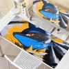 Mouse Pads Kawaii Anime Pokemon Lucario Pattern Carpet Computer Laptop Keyboard Professional Mats Office Gaming Accessories Rug