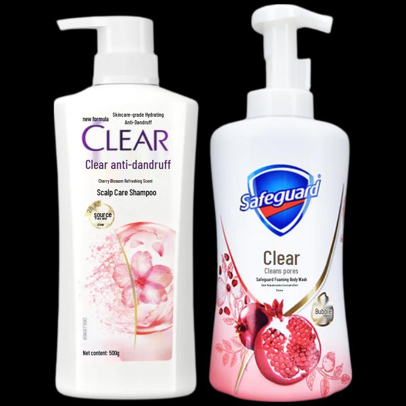 

Clear Women s Anti-Dandruff Shampoo & Safeguard Body Wash Bundle