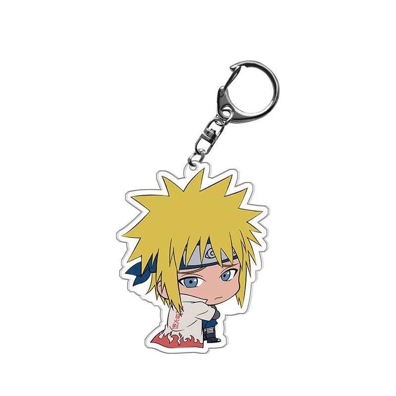 Anime Naruto Akrilik anahtarlık aksesuarları Uzumaki Naruto Çizgi Film Anahtarlık