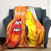 Customiz Name Personality Larva Blanket Soft &Warm Sofa Office Bed Travel Lunch Break Blanket, Gift Suitable All Seasons