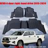 Hilux Revo TPE Floor Mats 2015-2025 Right-Hand Drive Full Coverage