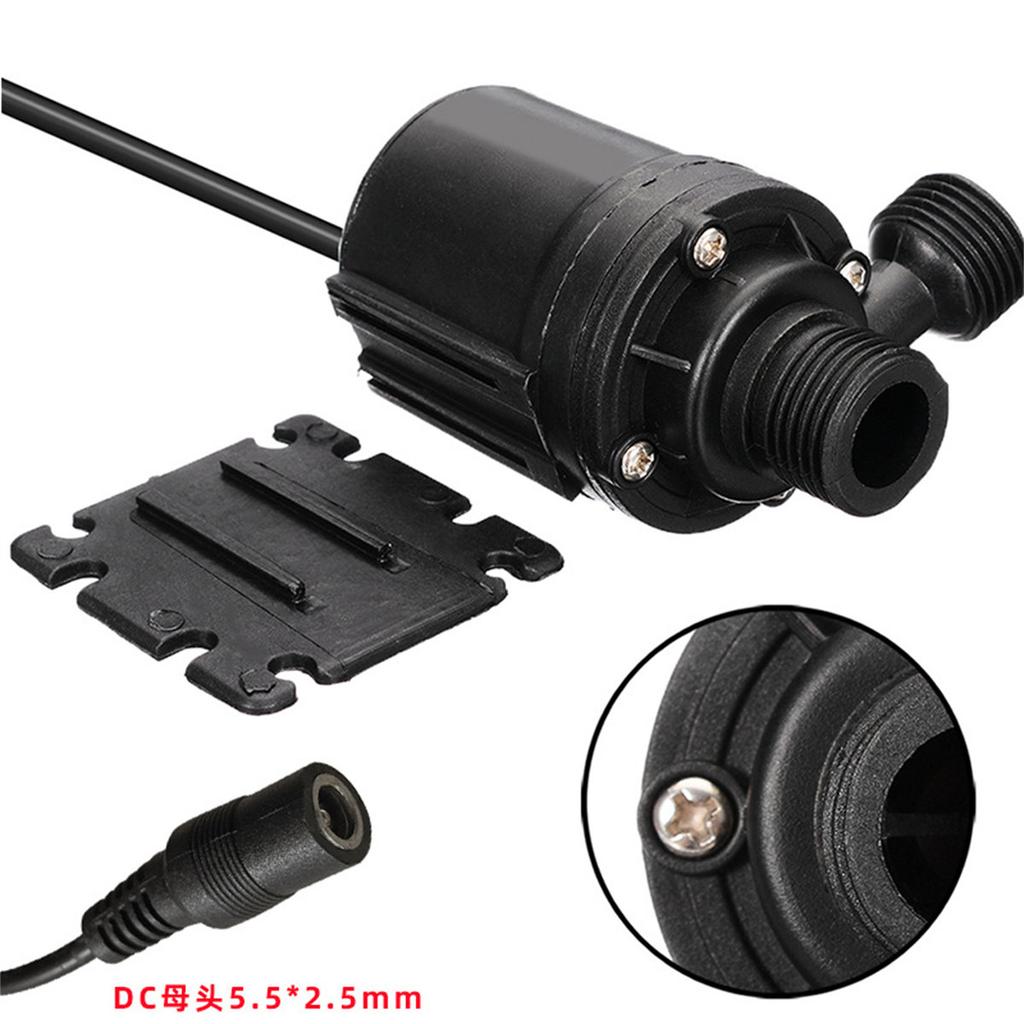 800L/H Leise Aquarienpumpe 1/2" Außengewinde Innengewinde Schnittstelle 12V 24V DC Wasserpumpe Wasserzirkulation Kleine Förderpumpe 1 Stück