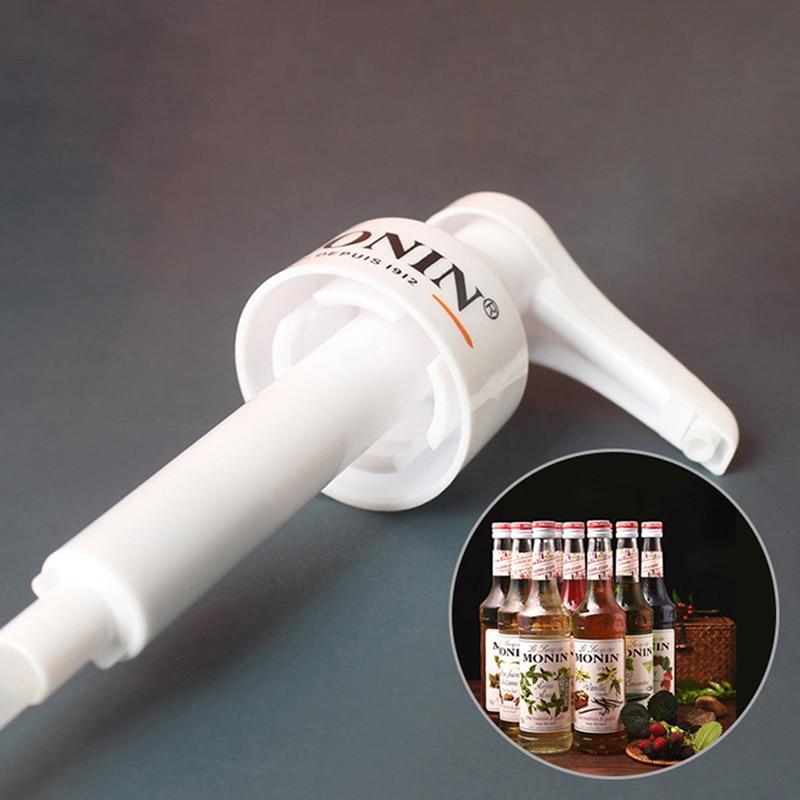 1L Spender Siruppumpe Schwarzer Flüssigkeitsspender für Monin Sirup 10ml Saftflaschen-Spenderpumpe Küche Büro