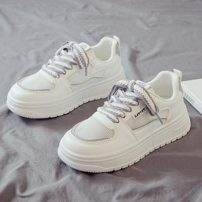 Frühling und Sommer Mesh atmungsaktive kleine weiße Schuhe Damenschuhe neuer Student vielseitige Sportschuhe Board-Schuhe