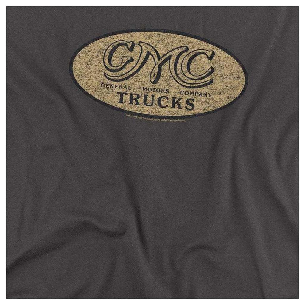 GMC Mens Oval Logo Vintage Long-Sleeved T-Shirt