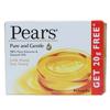 Pears Pure & Gentle with Glycerin & Natural Oils Bathing Bar, 100g + 20g Free