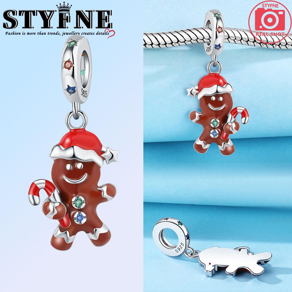 Copper Snowflake Christmas Tree Gift Box Charms Beads Brand Bracelet Exquisite Diy Jewelry Making Women'S Gift