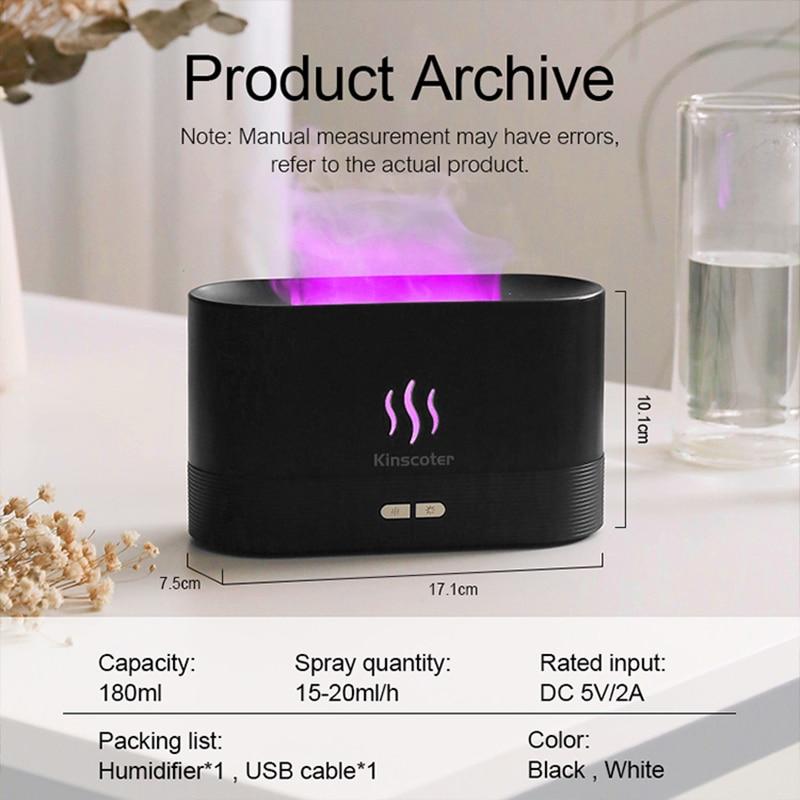 Aroma Diffuser Air Humidifier Ultrasonic Cool Mist Maker Fogger Led Essential Oil Lamp Difusor