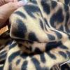Soft Leopard Print Thickened Scarf Winter Shawl Lightweight Polyester Neckerchief Shawl For Women And Girls