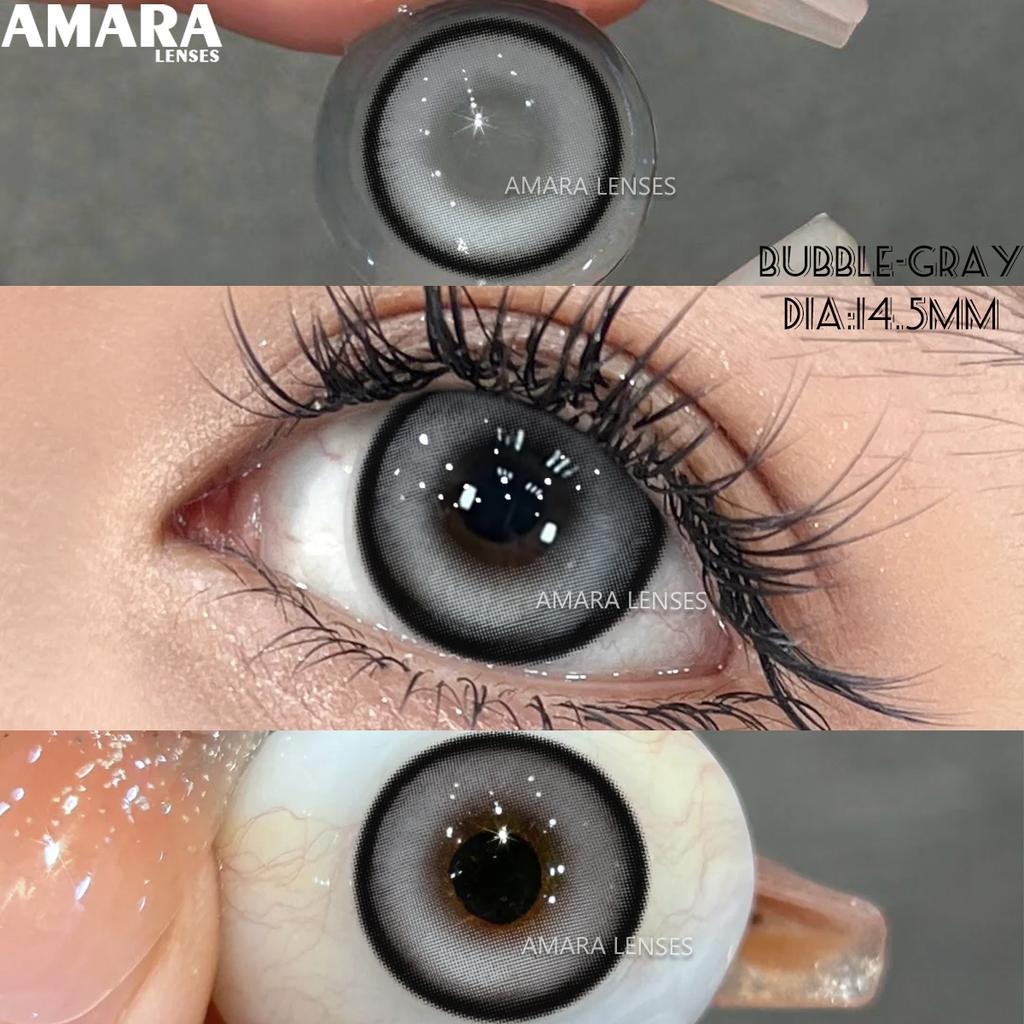 AMARA Contact Lenses Big Black Eyes Cosmetic Contacts Lenses Beautiful Yearly Colored Contact Natural Lenses for Eyes 2pcs/Pair