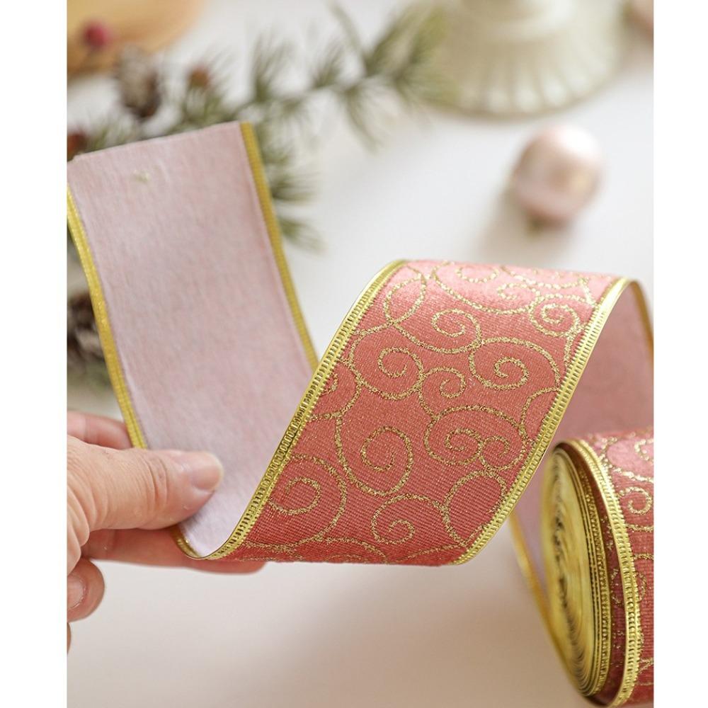 DIY Vánoční stuha 2m Jutová stuha Nová látková Vlnitá stuha