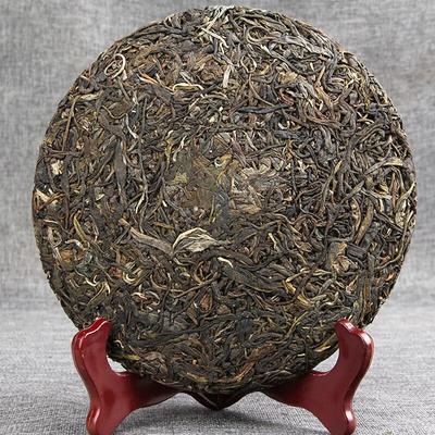 357g Frühling Roher Puer Tee Qi Zi Bing Cha Unfermentierter Puer Teekuchen