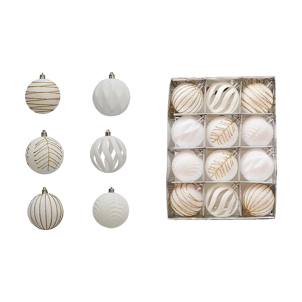 Christmas Ball Red Flocking Painted Ball Christmas Tree Decoration Hanging Ball 12 6cm Christmas Flannel Ball