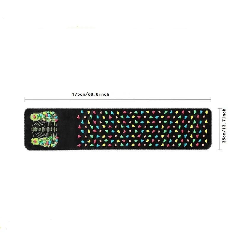 Acupressure Foot Massage Mat, Stone Walk Reflexology Pad, Relieve Foot Fatigue for Home Office