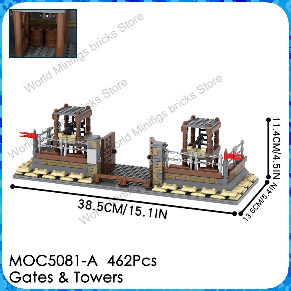 MOOXI MOC WW2 Military Battlefield Bases Bricks War Artillery Compatible Figures Building Blocks Set Toys For Children Adults 3D