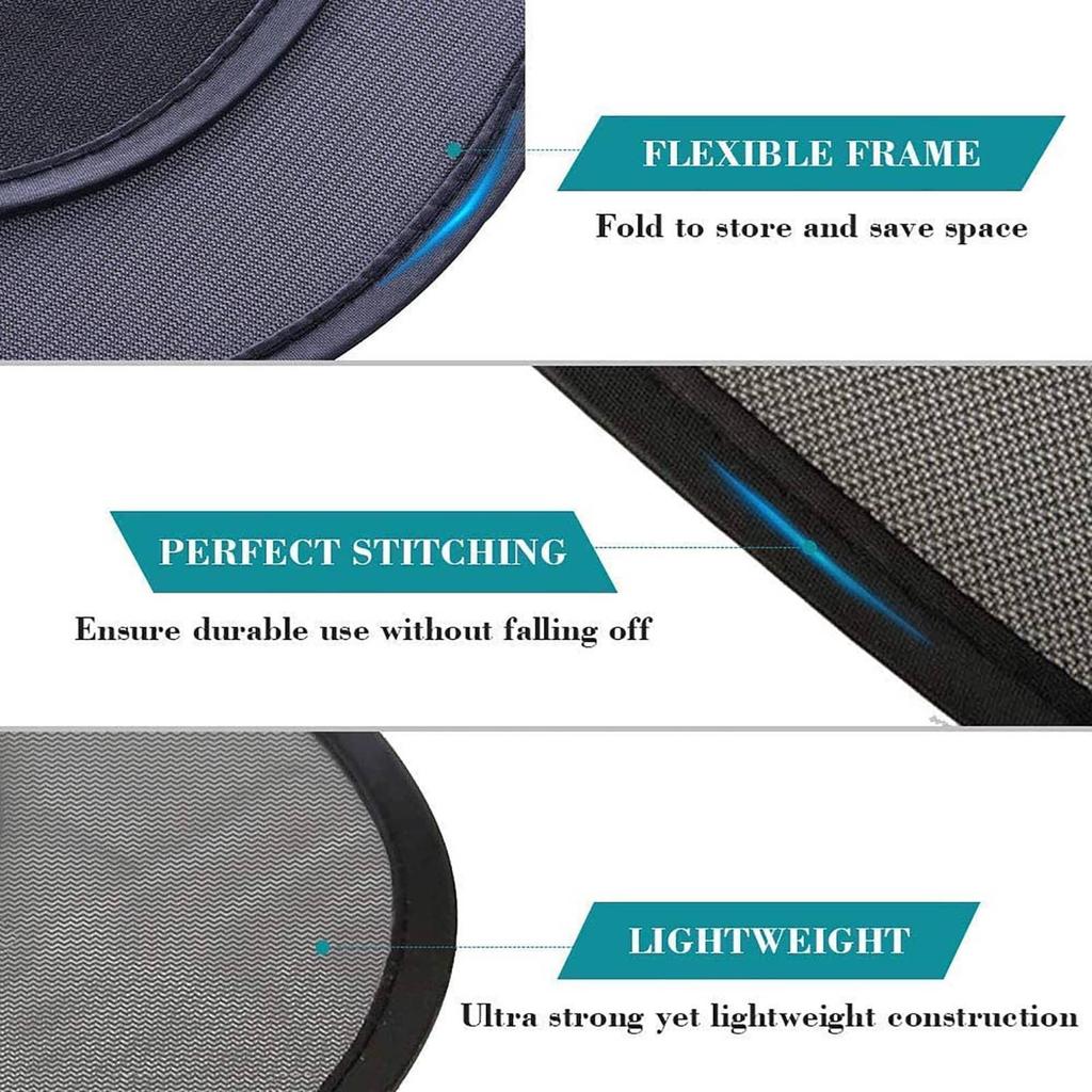 Car Rear Window UV Blinds Sun Shades Sucker Mount Back Car Window Shade Mesh Rear Window Screen Sun Shade Mesh Car Interior