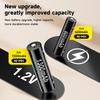 PALO 1.2V AA Ni-MH Battery 1300mah +AAA Rechargeable Batteries 600mah for Toy alarm clock with 8 slots Smart 2A 3A Battery Charger