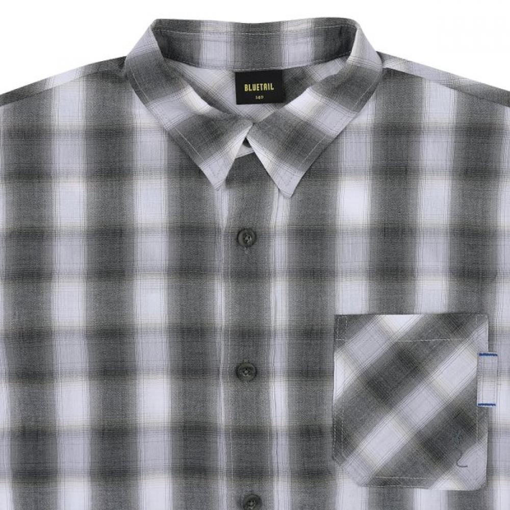 Bluetail Gray Check Shirt Azg1bl02gy