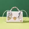 Fresh and sweet oblique span bag summer bag women's bag flower material small square bag