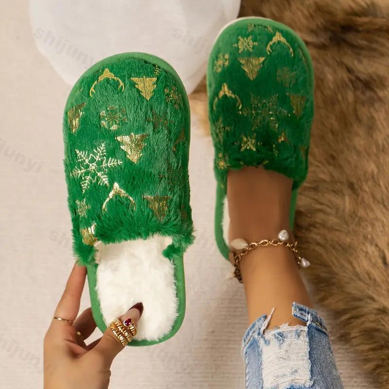 Fashion Couple's Cotton Slippers Winter New Women Warm Indoor Thicken Home Plush Shoes Lightweight Comfortable Non Slip Men Cotton Shoes