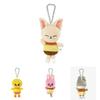 Jyp Felix Cartoon Plush Keychain Bag Pendant Soft Stuffed Plant Toy High-quality Gray Wolf Keychain