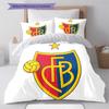 Basel Bedding Quilt Set Quilt Cover Pillowcase Home Decoration Birthday Gift (1 * Duvet Cover + 2 * Pillowcase, Without Core)