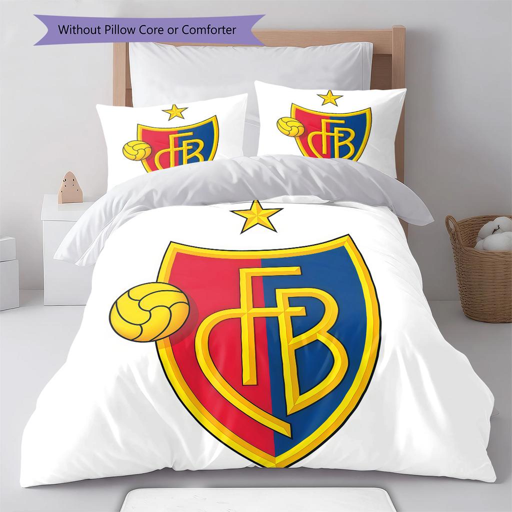 Basel Bedding Quilt Set Quilt Cover Pillowcase Home Decoration Birthday Gift (1 * Duvet Cover + 2 * Pillowcase, Without Core)