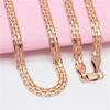 Fashion Necklace Bracelet Rose Gold Color Italian Craft Handmade Necklace For Women And Man Chain