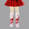 Halloween Bloody Stockings Thigh High Stocking Knee Highs Socks for Halloween Cosplay Party Printed Long Tube Socks